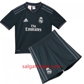 Real Madrid Fodboldtrøjer Børn Udebanesæt 2018/19 Kort ærmer